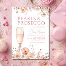 Search for pearl bridal shower invitations Elegant