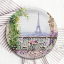 Search for paris paper plates Watercolor