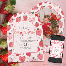 Search for berry 1st birthday invitations Girls first birthday