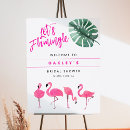 Search for pink flamingo Palm leaves