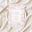 Search for pink toile invitations Vintage