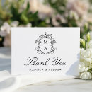 Search for monogram thank you cards Script