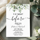 Search for eucalyptus rehearsal dinner invitations Watercolor