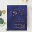 Search for mans 90th birthday invitations Elegant