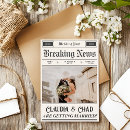 Search for newspaper wedding invitations Retro