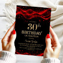 Search for black 30th birthday invitations Stylish