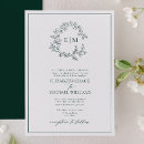 Search for emerald green invitations Classic