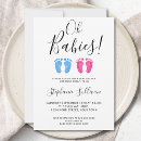 Search for twin boy and girl invitations Modern
