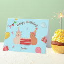 Search for orange cat birthday cards Cute animals