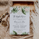 Search for tropical rehearsal dinner invitations Calligraphy