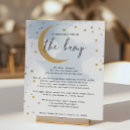 Search for baby shower tabletop signs Over the moon