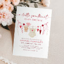 Search for a little sweetheart is on the way baby shower invitations Hearts