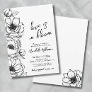 Search for blank floral invitations Bride