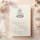 Search for tea baby shower invitations Modern minimal