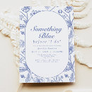 Search for something blue bridal shower invitations Chinoiserie