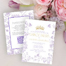 Search for purple gold butterflies invitations Elegant