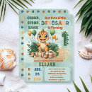 Search for dinosaur 1st birthday invitations Boy