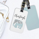 Search for elephant luggage tags Blue