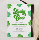 Search for march birthday invitations Lucky one