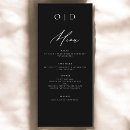 Search for monogram wedding menus Dinner