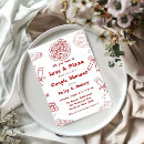 Search for love and pizza invitations Minimalist