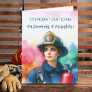 Search for firefighter congratulations cards Graduate