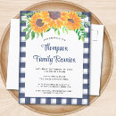 Search for family reunion invitations Sunflowers
