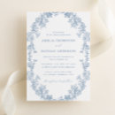 Search for blue and white wedding invitations Floral