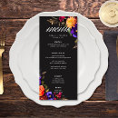 Search for floral menus Elegant script