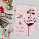 Search for humorous 30th birthday invitations Talk thirty to me
