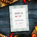 Search for bbq baby shower invitations Gingham