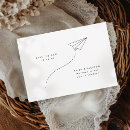 Search for airplane save the dates Black and white