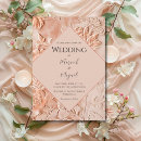 Search for peach wedding invitations Vintage