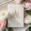 Search for princess 3rd birthday invitations Pink and gold