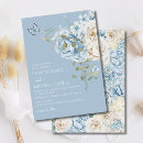 Search for dusty blue floral wedding invitations Boho