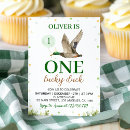 Search for lucky one birthday invitations Greenery