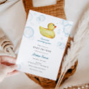 Search for rubber ducky baby shower invitations Gender neutral