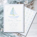 Search for ahoy its a boy invitations Sailboat