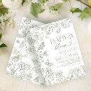 Search for victorian baby shower invitations Botanical