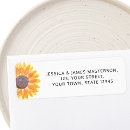 Search for sunflower labels Watercolor