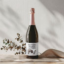 Search for baby announcement wine labels Black and white