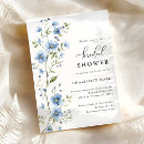 Search for blue flowers invitations Calligraphy