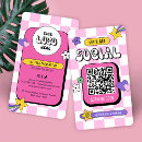 Search for follow me on instagram business cards Pink