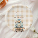Search for train birthday plates Choo choo