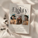 Search for elegant 80th birthday invitations Eightieth