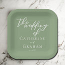 Search for sage wedding plates Minimalist