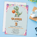 Search for t rex birthday invitations Rawr