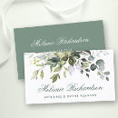 Search for green business cards Salon