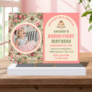 Search for strawberry 1st birthday invitations Berry sweet party