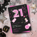 Search for hot pink 21st birthday invitations Twenty first
